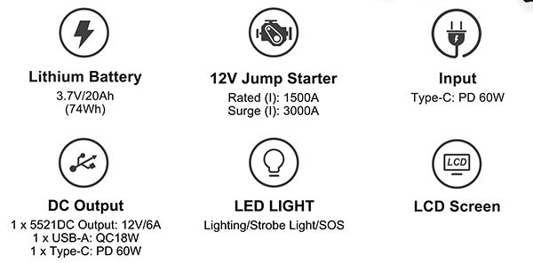 Jump Starter J1203