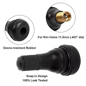 Rubber Tire Valve Stems TR412 details