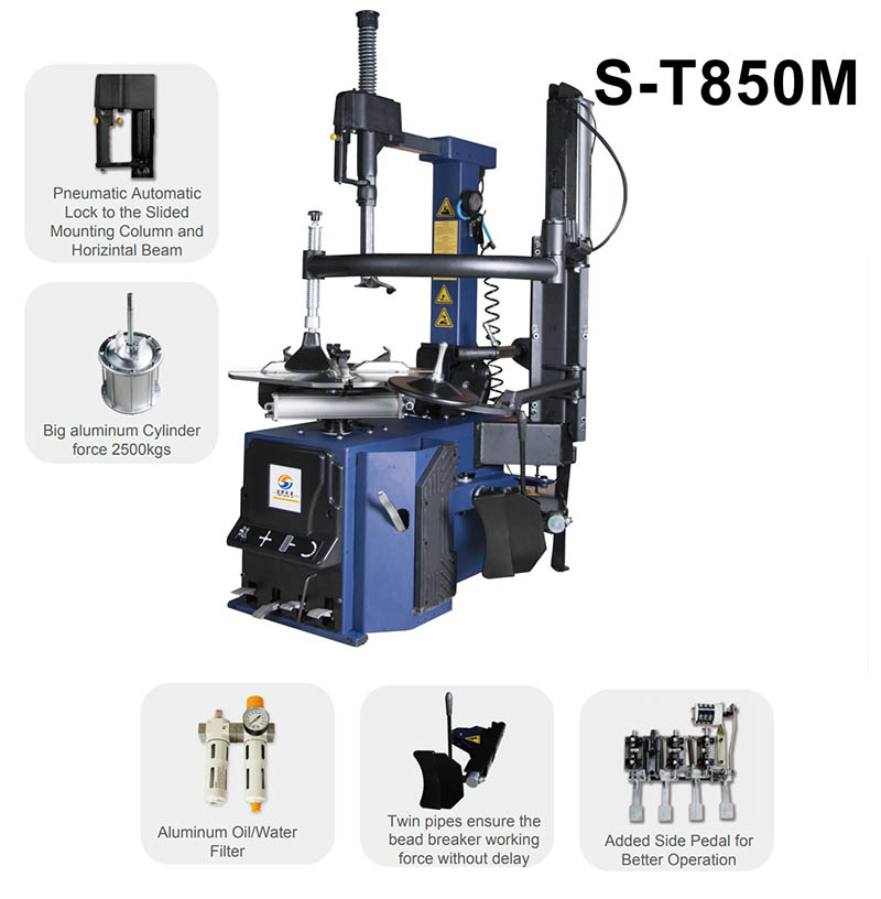 tire changer S-T 850M Usage diagram