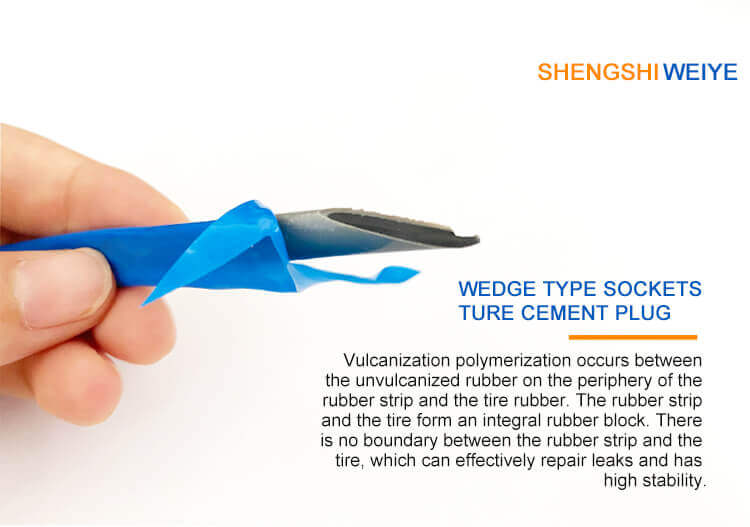 Wedge type sockets tyre cement plug-Ingredients