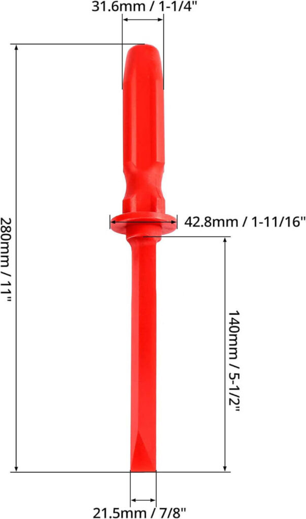 Wheel Weight Remover -Dimensions