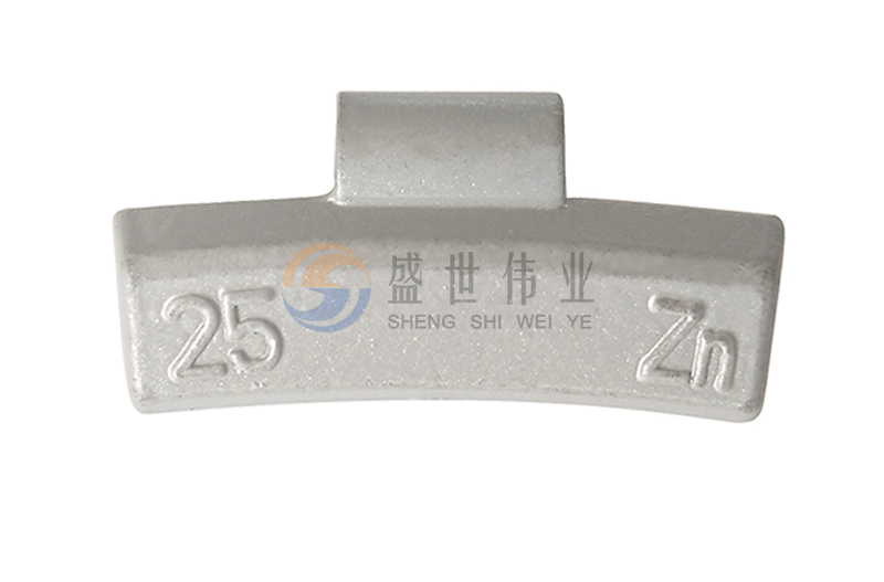 Zinc clip on wheel weights